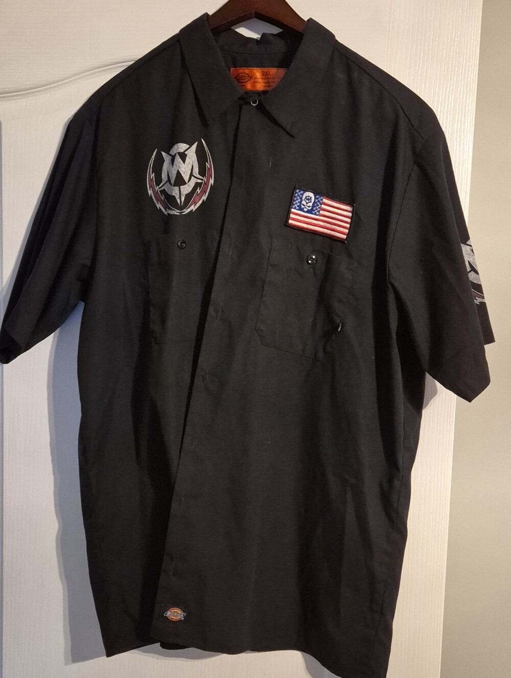 6 - Black Short-Sleeve Work Shirt.
